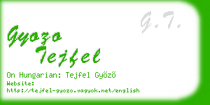 gyozo tejfel business card